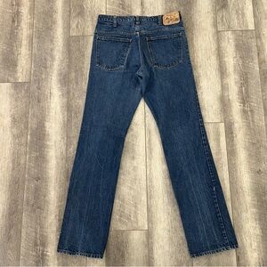Plain Pockets Vintage Straight Leg Jeans.